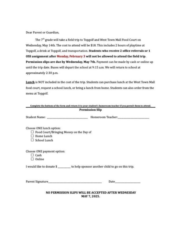  Click to download permission form